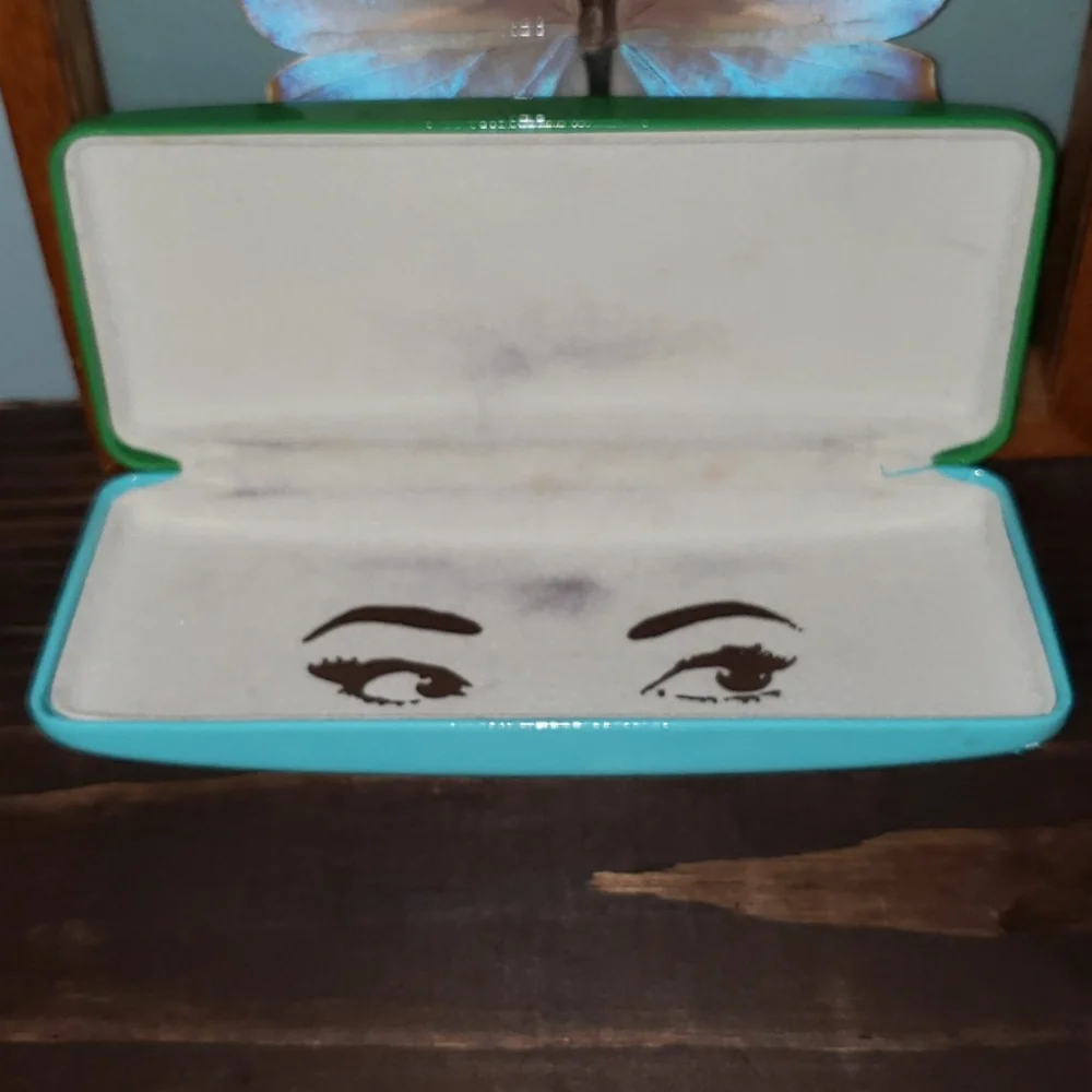 Kate Spade Eyeglasses Hinged Patent Leather Case